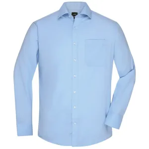 James & Nicholson Pánská košile s dlouhým rukávem JN682 - Světle modrá | XXL #740639