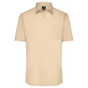 James & Nicholson Pánská košile s krátkým rukávem JN680 - Stone | L #732709