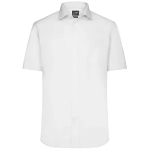 James & Nicholson Pánská košile s krátkým rukávem JN684 - Bílá | L #742995