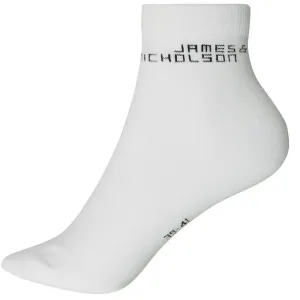 James & Nicholson Kotníkové ponožky s biobavlnou 8031 - Bílá | 39-41 #727298