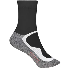 James & Nicholson Sportovní ponožky vysoké JN211 - Černá / černá | 35-38 #735032