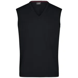 James & Nicholson Pánský svetr bez rukávů JN657 - Černá | XL #725106