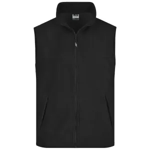 James & Nicholson Pánská fleecová vesta JN045 - Černá | L #739962