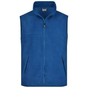 James & Nicholson Pánská fleecová vesta JN045 - Královská modrá | L #724787