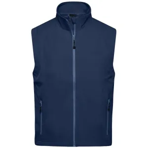 James & Nicholson Pánská softshellová vesta JN1022 - Tmavě modrá | XL #727697