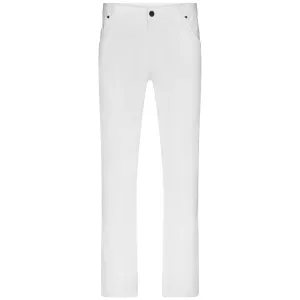 James & Nicholson Pánské bílé strečové kalhoty JN3002 - Bílá | 42