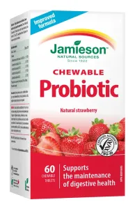 JAMIESON - Probiotic tablety na cucání s jahodovou příchutí 60 tbl