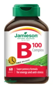 Jamieson B-komplex 100 mg s postupným uvolňováním 60 tablet #1158023