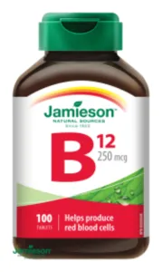 Jamieson Vitamín B12 methylkobalamín 250 µg 100 tablet #1158053