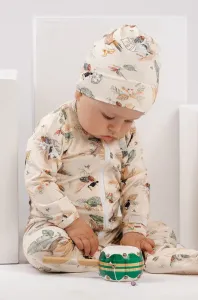 Dětska čepice Jamiks béžová barva, z tenké pleteniny #5996291