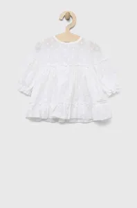 Dětské bavlněné šaty Jamiks bílá barva, mini #5902346