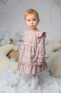 Dětské bavlněné šaty Jamiks růžová barva, mini #6111723