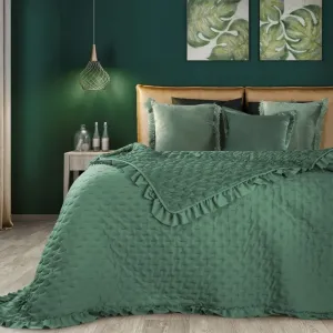 Zelený přehoz na postel v klasickém stylu #2130579