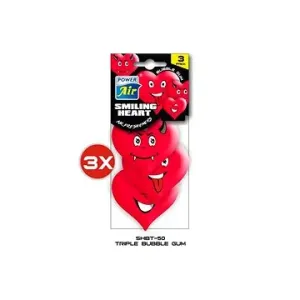 Power Air Smiling Heart TRIPLE Bubble Gum 3v1