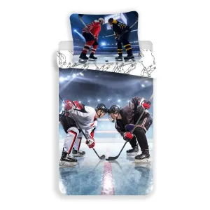 Jerry Fabrics Povlečení Hokej - Lední hokej | 140 x 200 cm / 70 x 90 cm