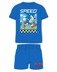 Ježek SONIC - licence Chlapecké pyžamo - Ježek Sonic 5204008W, modrá Barva: Modrá, Velikost: 104