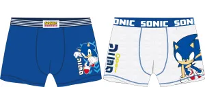 Ježek SONIC - licence Chlapecké boxerky - Ježek Sonic 5233078, modrá / šedý melír Barva: Mix barev, Velikost: 116