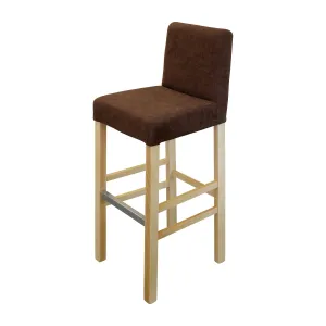 Barová židle BARI buk/tmavě hnědá #3925039