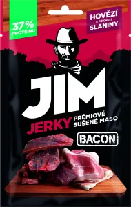 Jim Jerky hovězí s příchutí slaniny 23 g