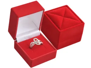 JK Box Sametová dárková krabička na prsten RE-02/A7