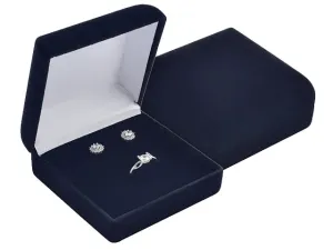 JKBOX Sametová černá krabička Elegance na malou sadu šperků IK029