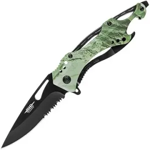 JKR Zavírací nůž, kamufláž, zelený