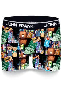 Pánské boxerky John Frank JFBD331 Barva: černá, Velikost: L