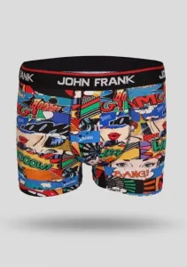 Pánské boxerky John Frank JFB100 Barva: Dle obrázku, Velikost: L
