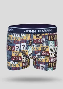 Pánské boxerky John Frank JFBD205 Barva: Dle obrázku, Velikost: M