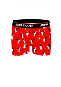 Pánské boxerky John Frank JFBD31-CH Barva: červená, Velikost: L