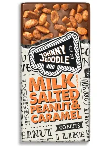 Johny Doodle Mléčná čokoláda, slané arašídy a karamel 150 g #1158114
