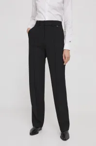 Kalhoty Joop! dámské, černá barva, jednoduché, high waist, 3003989310015260