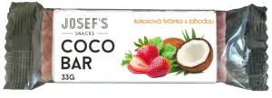 Josef's snacks Kokosová tyčinka s lyofilizovanou jahodou 33 g #1158125