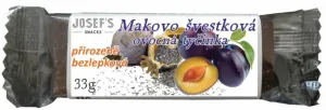 Josef's snacks Makovo švestková bez lepku 33 g #1158128