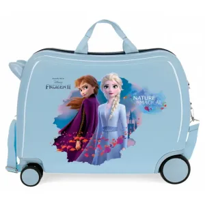 JOUMMA BAGS - Dětský cestovní kufr na kolečkách / odrážedlo DISNEY FROZEN Blue, 34L, 4019821
