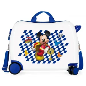 JOUMMA BAGS - Dětský cestovní kufr na kolečkách / odrážedlo MICKEY MOUSE Good Mood, 34L, 4649861