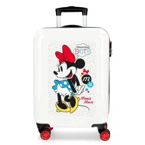 JOUMMA BAGS - Luxusní dětský ABS cestovní kufr MINNIE MOUSE Dots, 55x38x20cm, 34L, 4681765