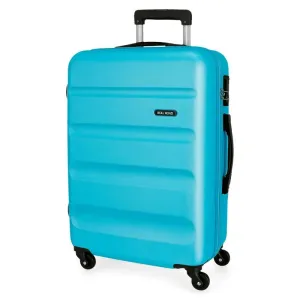 JOUMMA BAGS - ABS Cestovní kufr ROLL ROAD FLEX Azul Claro, 65x46x23cm, 56L, 584926A (medium)