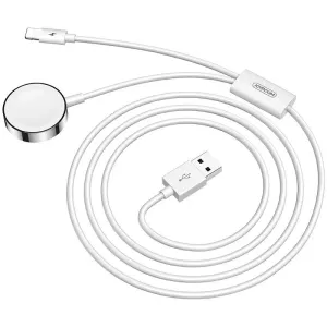 Joyroom Ben Series bezdrátová nabíječka na Apple Watch + kabel USB / Lightning 1.5m, bílá (S-IW002S)