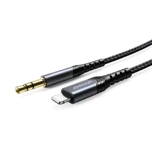 Audio kabel 3,5 mm mini jack / Lightning / 2 m Joyroom SY-A02 (černý)