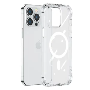 Joyroom Magnetic Defender magnetické pouzdro pro iPhone 14 Plus pancéřové pouzdro s háčky stojánek transparentní (kompatibilní s MagSafe)