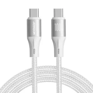 Kabel Joyroom Light-Speed USB-C na USB-C SA25-CC5 , 100 W , 2 m (bílý)