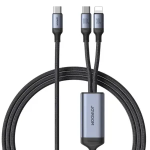 Kabel Speedy USB-C na USB-C + Lightning Joyroom SA21-1T2/ 100W / 1,5 m (černý)