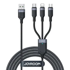Kabel USB Joyroom S-1T3018A18 3v1 / 3,5A / 1,2 m (černý)