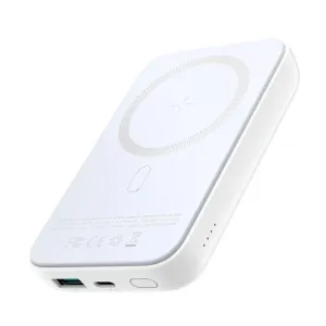 Joyroom Powerbank 10000mAh 20W PD QC 15W Magnetic Qi Wireless Charger MagSafe white (JR-W020 white)