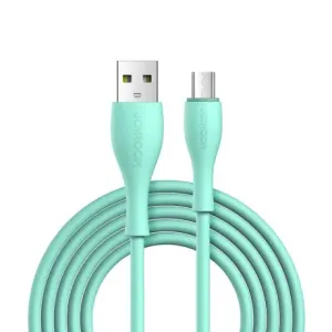 Joyroom Bowling Data kabel USB / Micro USB 2.4A 1m, zelený (S-1030M8)