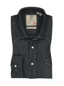 Nadměrná velikost: Jp1880, Džínová košile se špičatým sedlem černá