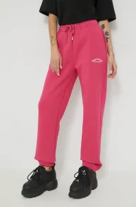 Tepláky Juicy Couture dámské, růžová barva, hladké #5405030