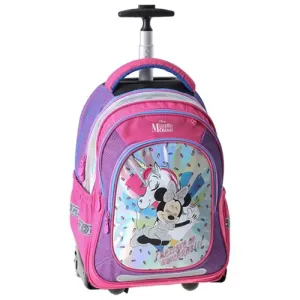 JUNIOR-ST - Školní batoh na kolečkách Trolley Minnie Mouse, Believe in unicorn