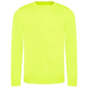 Just Cool Pánské sportovní tričko s dlouhým rukávem Cool T - Jasně žlutá | M